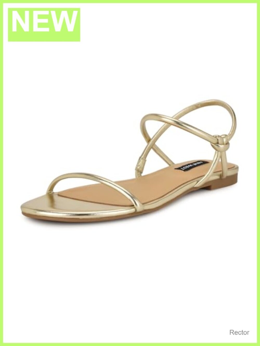 Nine West Maizy Faux Leather Slide Sandals Slip-On Lightweight